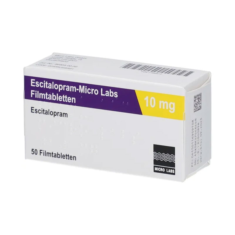 Escitalopram-Micro Labs 10mg 50 St Filmtabletten