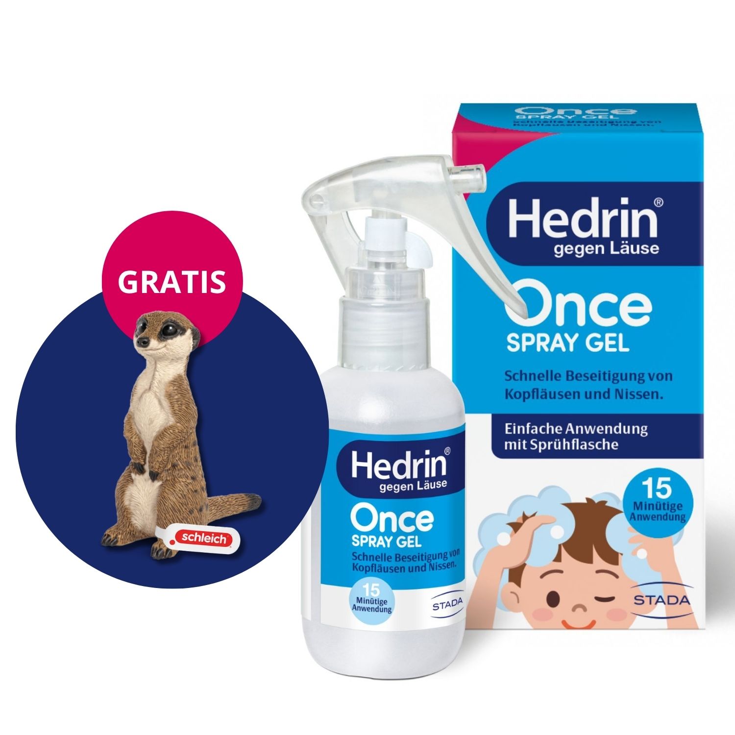 Hedrin Once Spray Gel 60 ml Spray