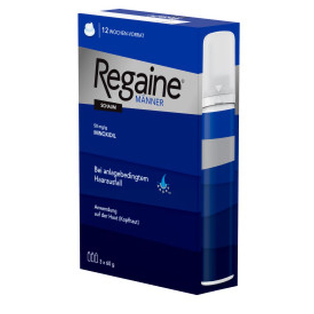 Regaine MÄNNER Schaum (3 Monats Packung) bei erblich bedingtem Haarausfall