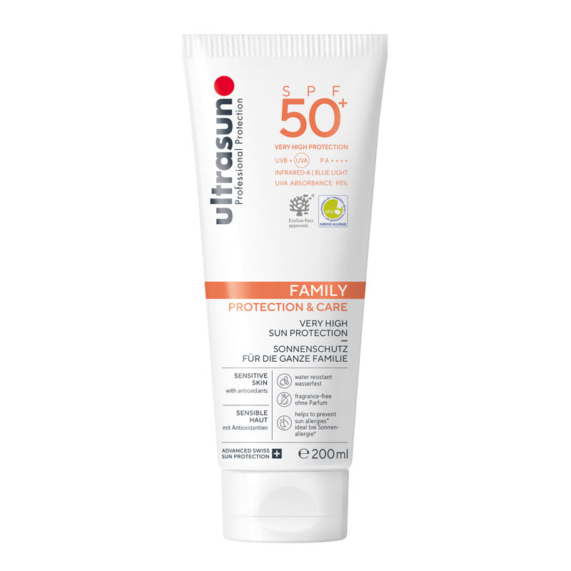 ultrasun FAMILY PROTECTION & CARE SPF 50+ 200 ml Tube