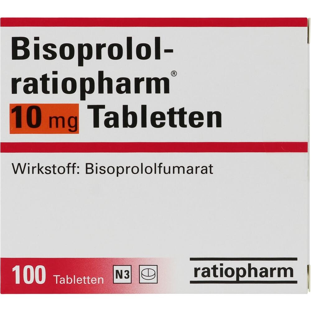 Bisoprolol-ratiopharm 10mg 100 St Tabletten