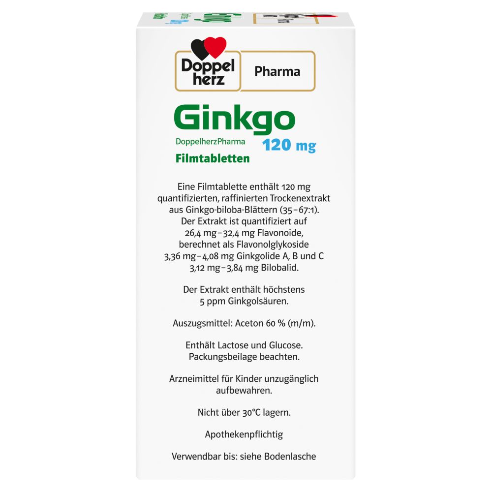 Doppelherz Pharma Ginkgo 120mg 120 St Filmtabletten