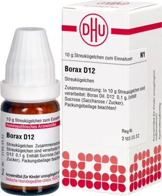 BORAX D 12 Globuli 10 g Globuli