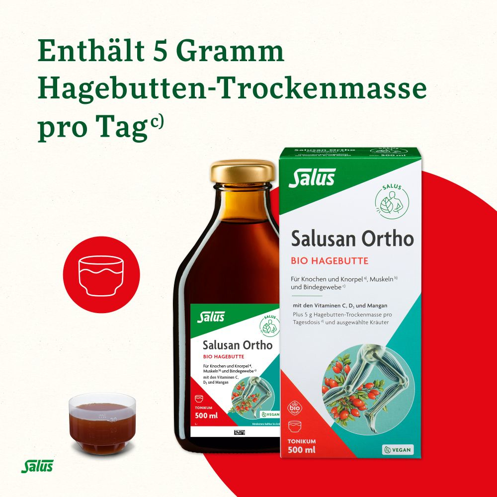 Salusan Ortho Bio-Hagebutten-Tonikum 500 ml Tonikum