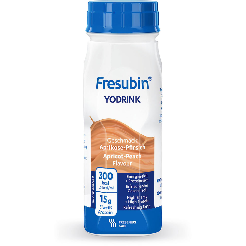Fresubin YoDrink Aprikose-Pfirsich 24X200 ml Flüssigkeit