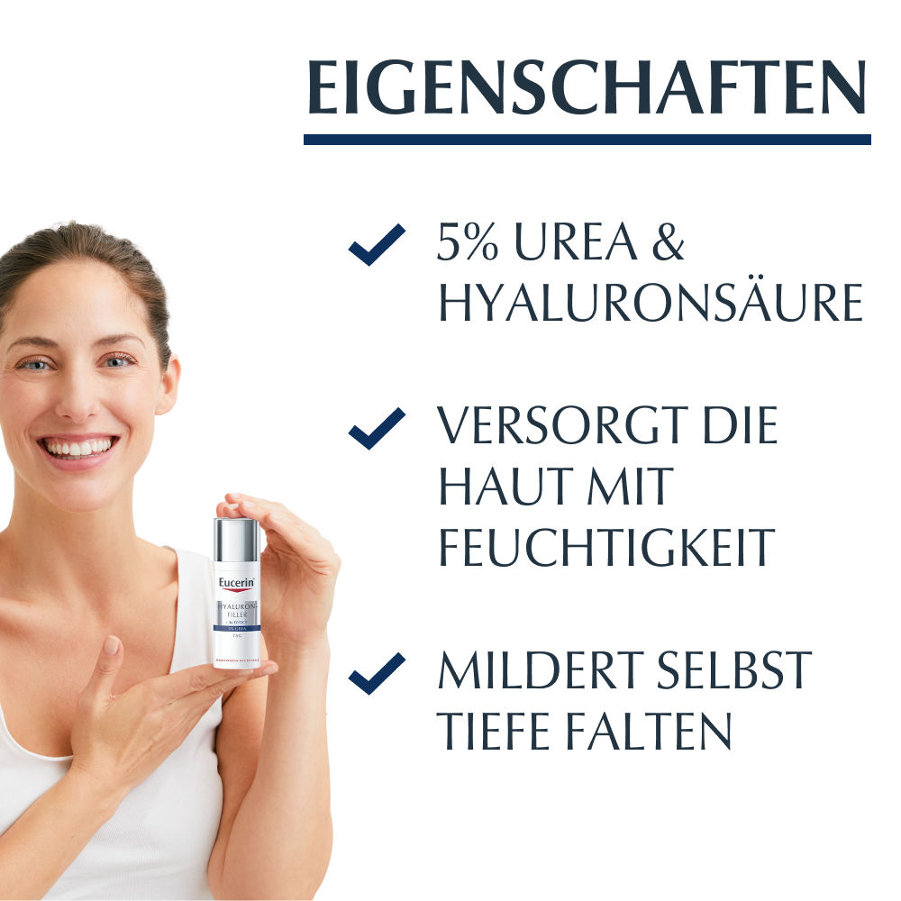 Eucerin Anti Age HYALURONFILLER 5% Urea Tag Creme 50 ml Creme