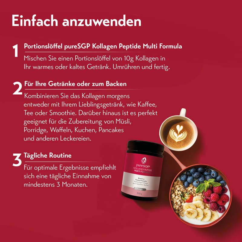 pureSGP KOLLAGEN PEPTIDE MULTI FORMULA  300 g Pulver