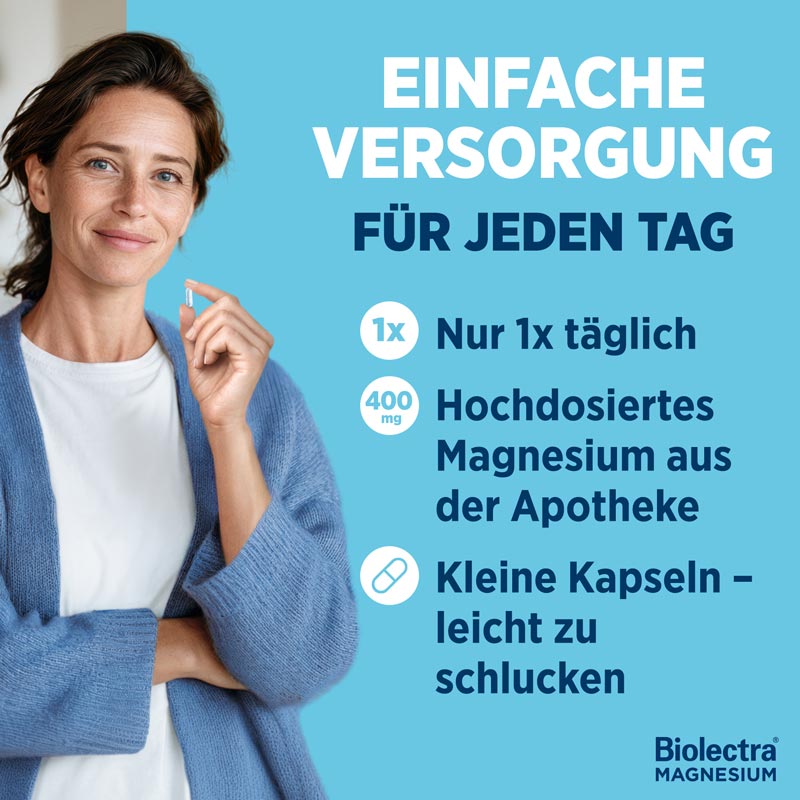 Biolectra MAGNESIUM 400mg ULTRA 40 St Kapseln