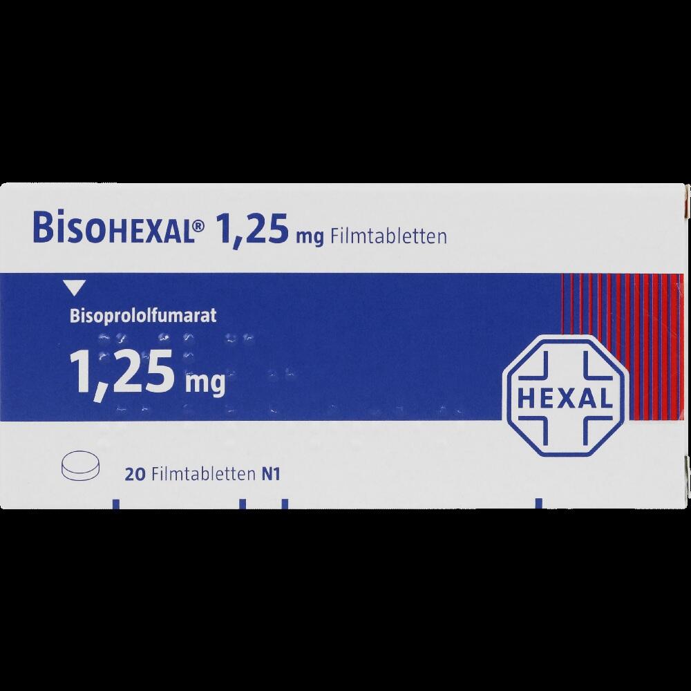 BisoHEXAL 1,25mg 20 St Filmtabletten