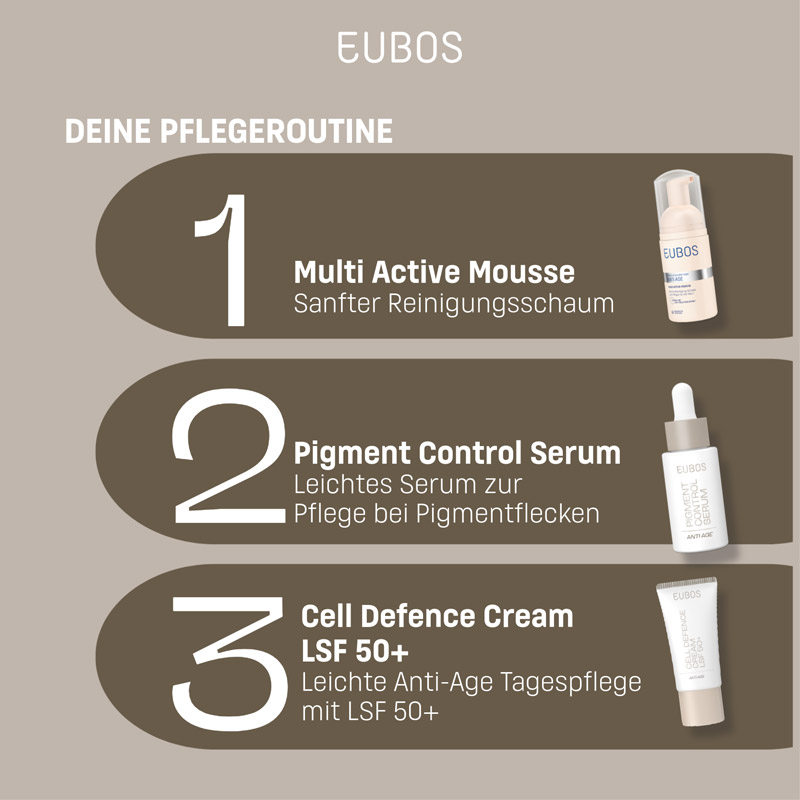 EUBOS CELL DEFENCE CREAM LSF 50+ ANTI AGE 50 ml Tagescreme
