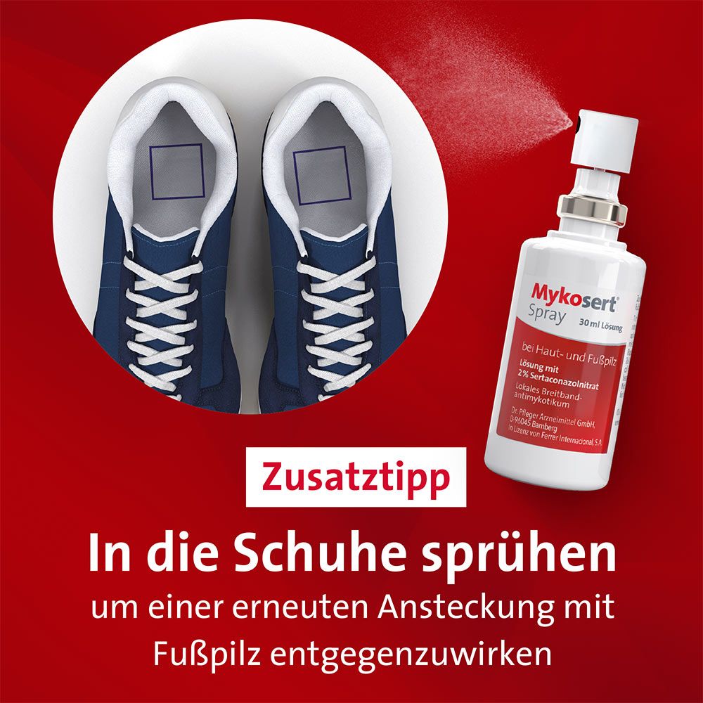 Mykosert Spray bei Haut- und Fußpilz 30 ml Lösung