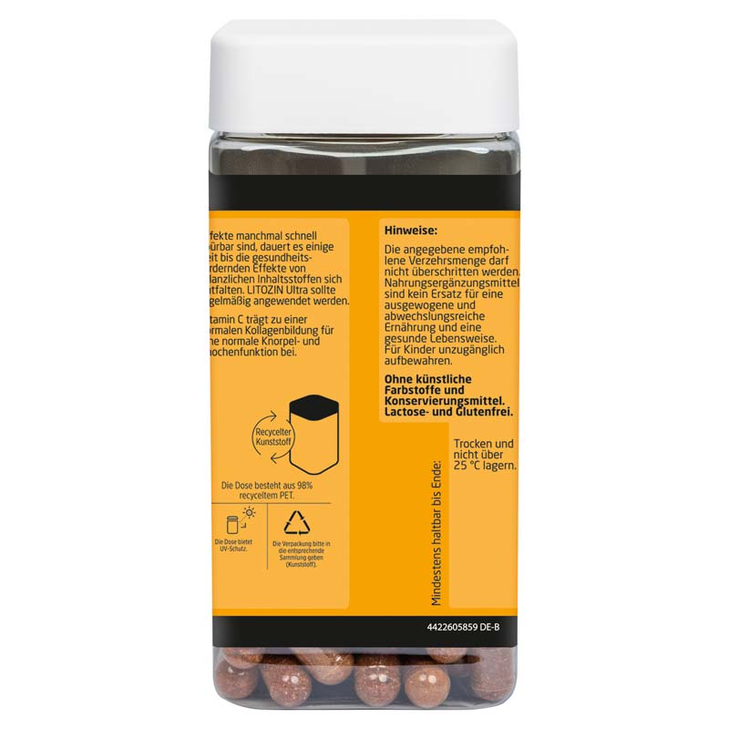 LITOZIN Ultra HAGEBUTTENPULVER MIT VITAMIN C  120 St Kapseln