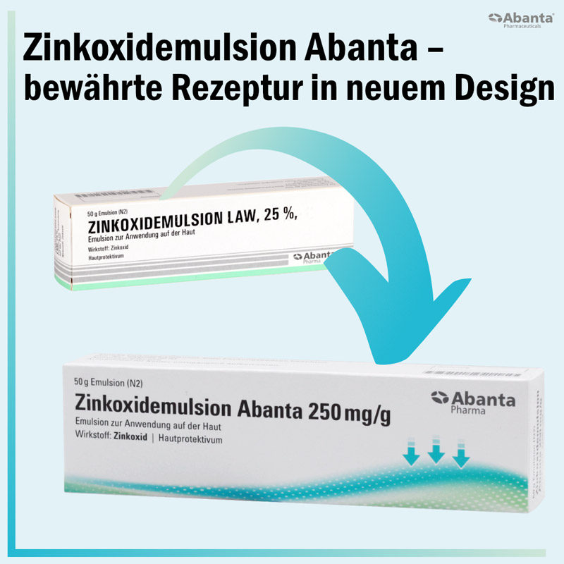 Zinkoxidemulsion Abanta 250 mg/g 50 g Emulsion
