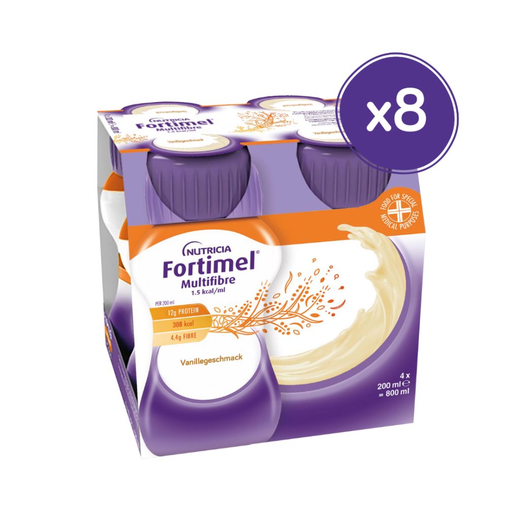 Fortimel Multifibre 1.5 kcal Vanillegeschmack 32X200 ml Flüssigkeit