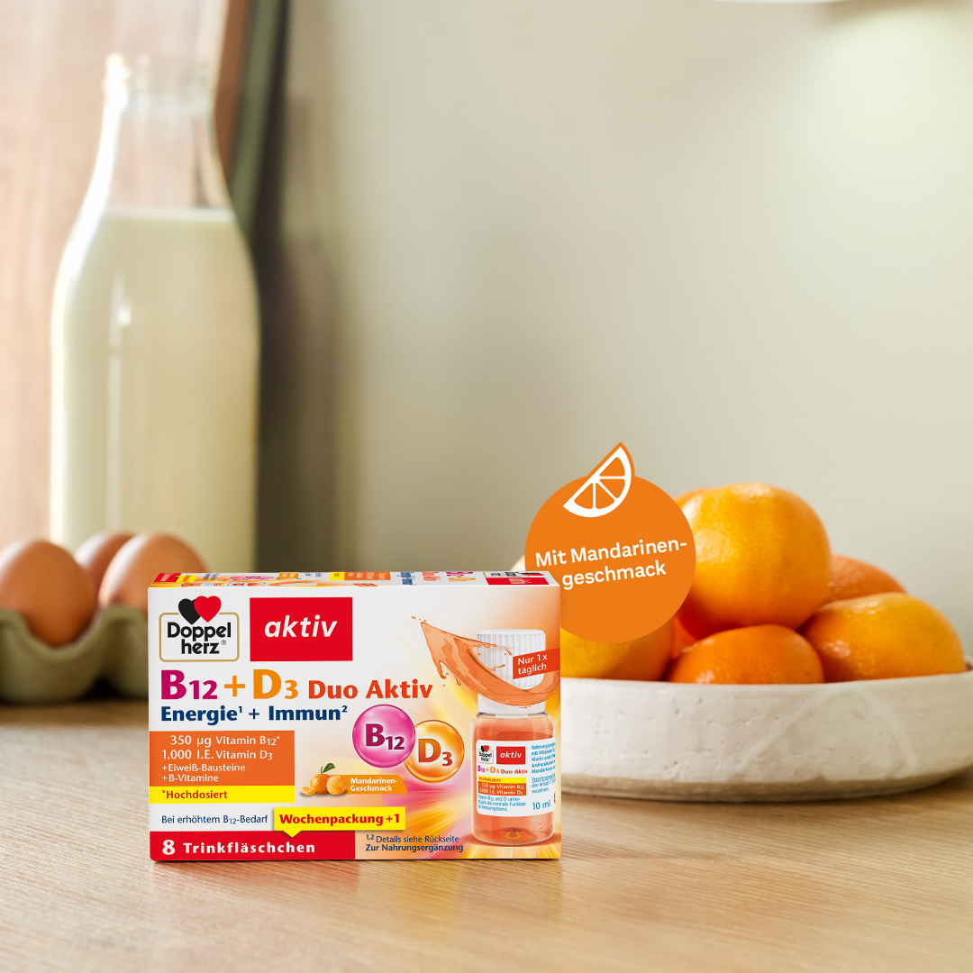 Doppelherz aktiv B12 + D3 Duo Aktiv 8 St Trinkampullen