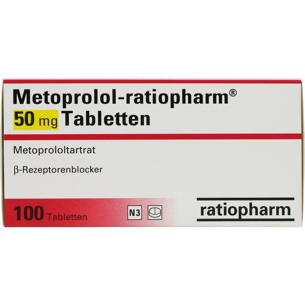 Metoprolol-ratiopharm 50mg 100 St Tabletten