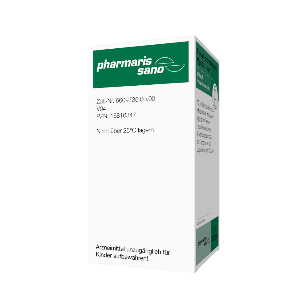 Procain pharmarissano Maxi 2% 100 ml Injektionslösung