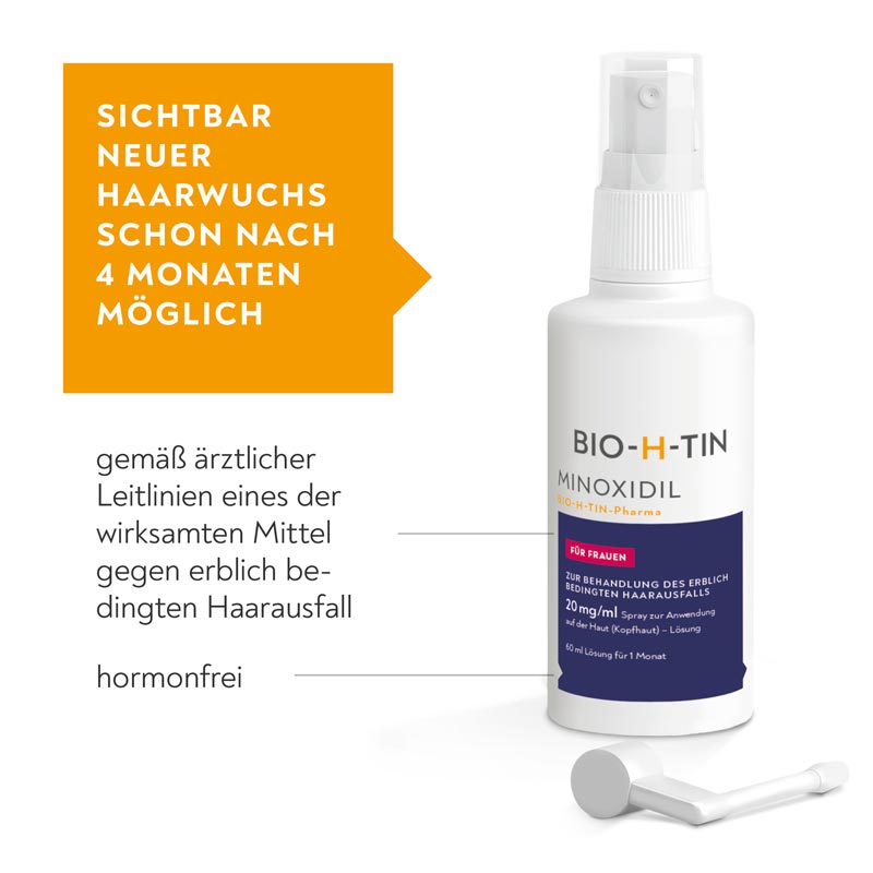 MINOXIDIL BIO-H-TIN Pharma FÜR FRAUEN 3 Monatspackung 3X60 ml Lösung