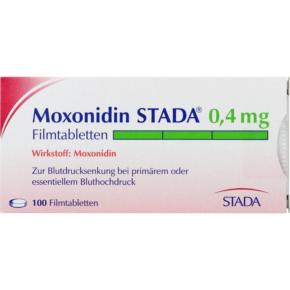 MOXONIDIN STADA 0,4 mg Filmtabletten 100 St Filmtabletten