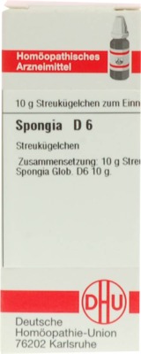 SPONGIA D 6 Globuli 10 g Globuli