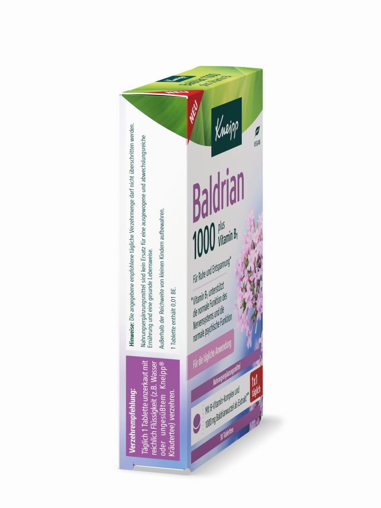 Kneipp Baldrian 1000 plus Vitamin B1 30 St Tabletten