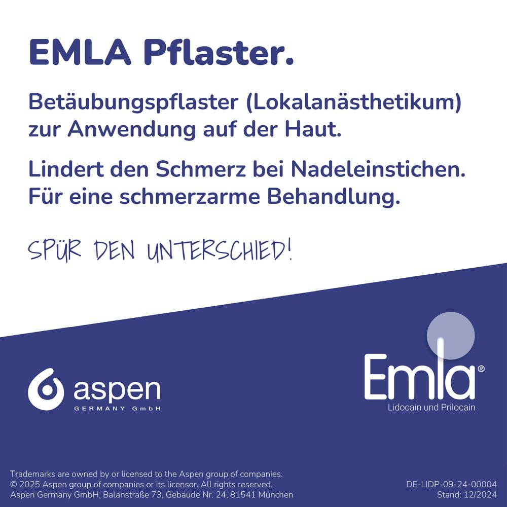 EMLA Pflaster 20 St Pflaster