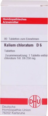 KALIUM CHLORATUM D 6 Tabletten 80 St Tabletten