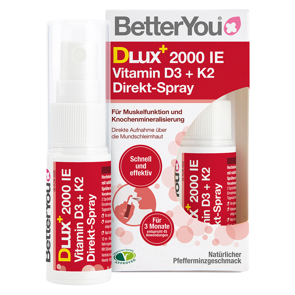BetterYou Vitamin D3 + K2 Direkt-Spray 12 ml Spray