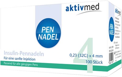 PEN NADELN Universal 4 Kanülen 0,23x4 mm 32 G 100 St Kanüle