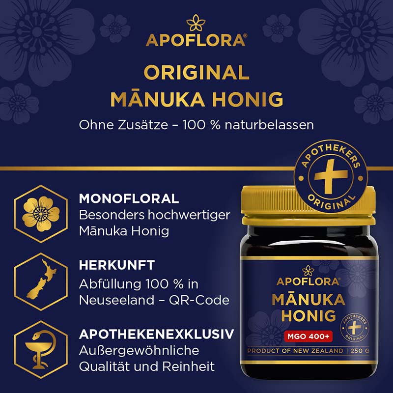 APOFLORA MANUKA HONIG MGO 400+ 250 g