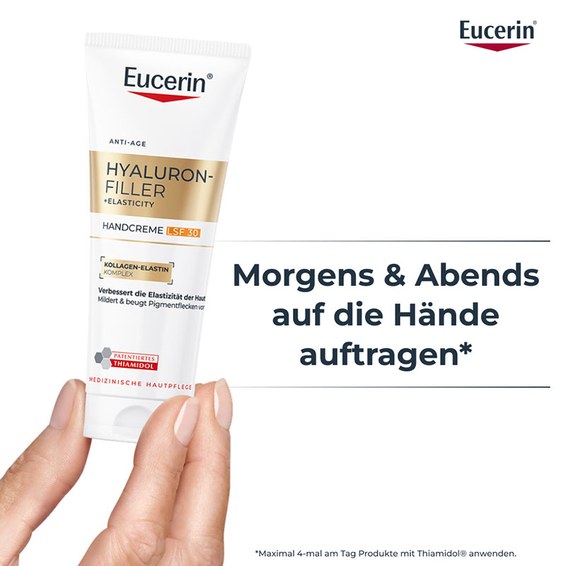 Eucerin HYALURON FILLER + ELASTICITY Handcreme LSF 30 75 ml Creme