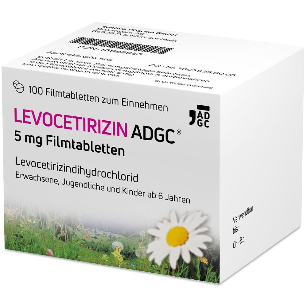 LEVOCETIRIZIN ADGC 5 mg 100 St Filmtabletten