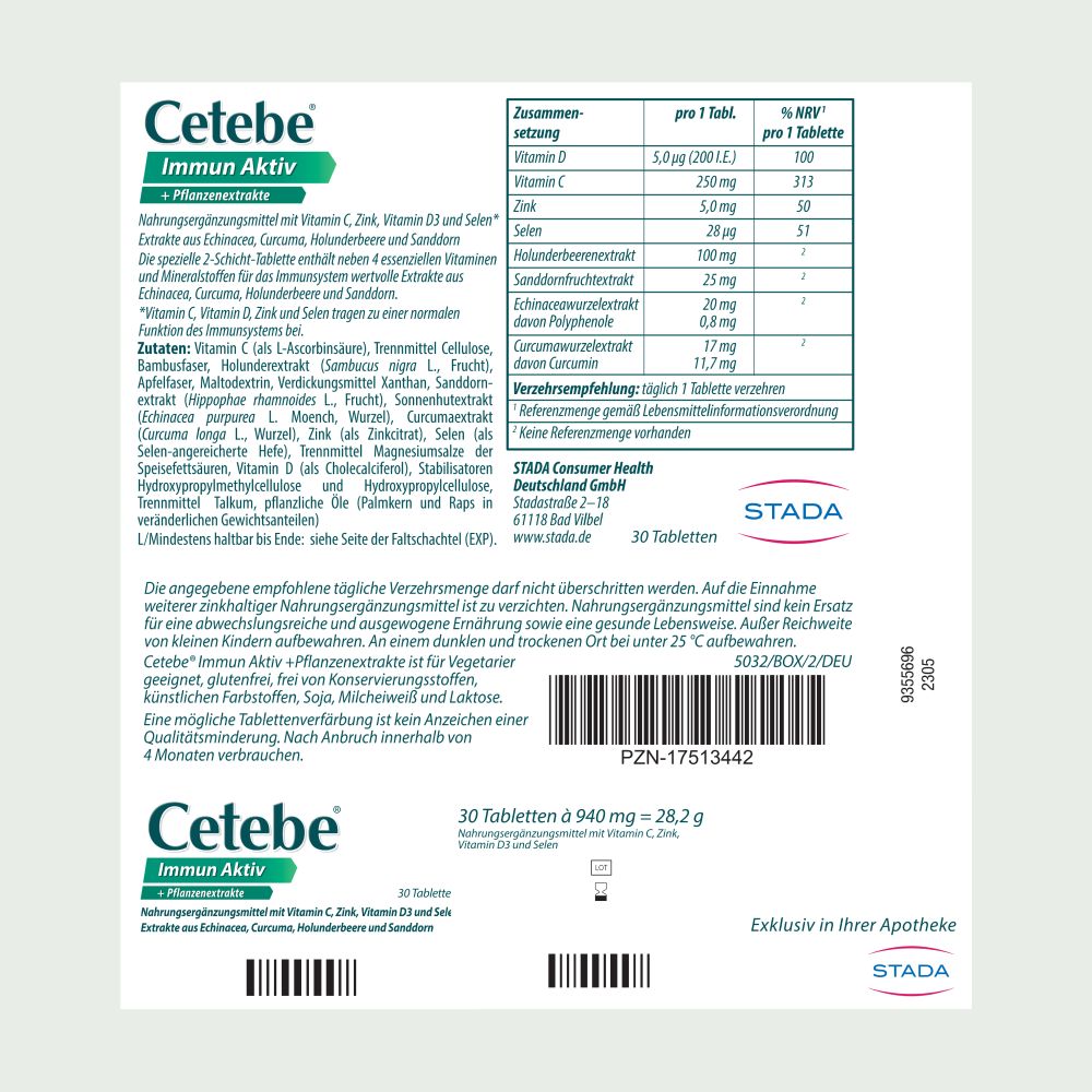 Cetebe Immun Aktiv 30 St Tabletten