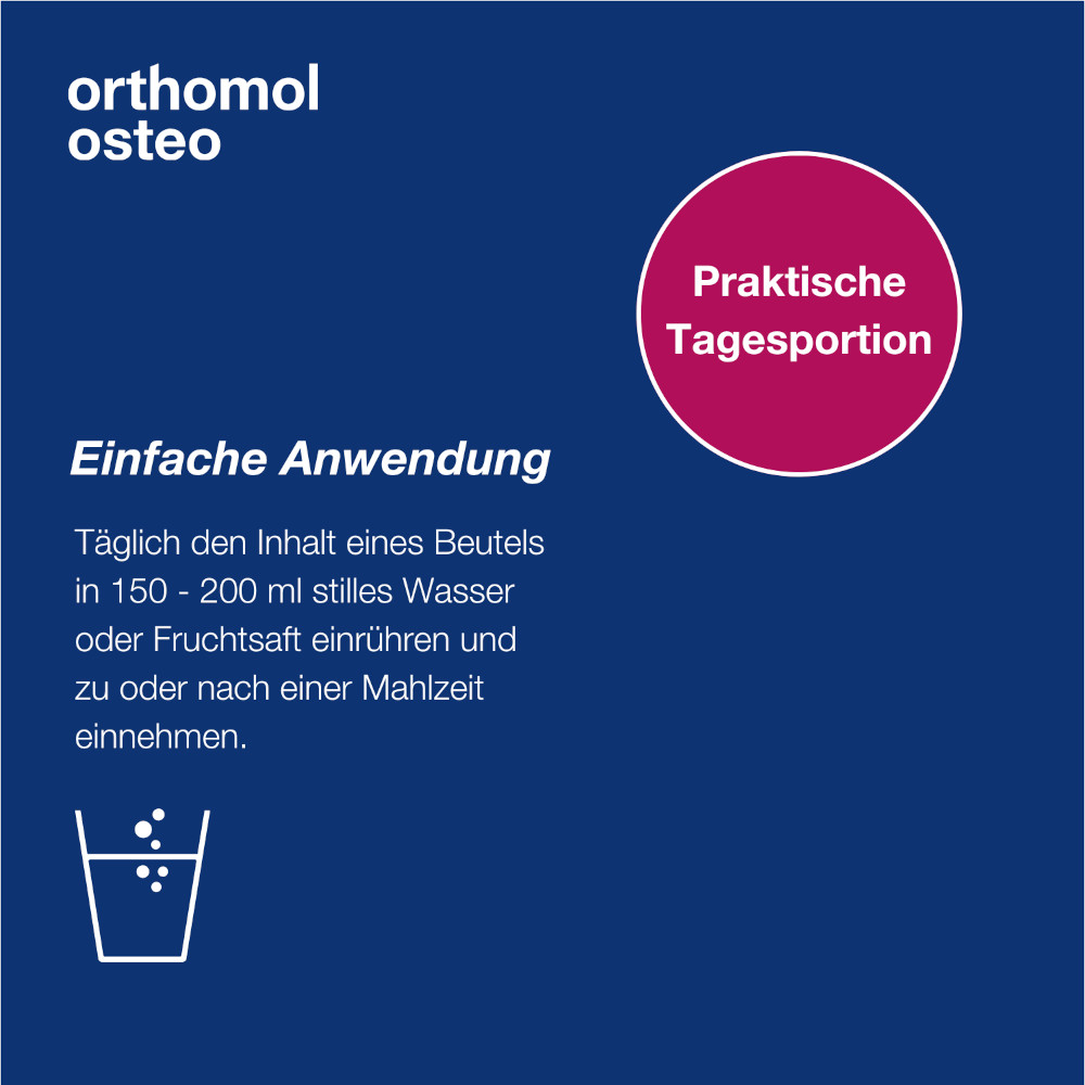 orthomol osteo - Mikronährstoffe - Nahrungsergänzungsmittel mit den Vitaminen C, D und K sowie Zink - Granulat