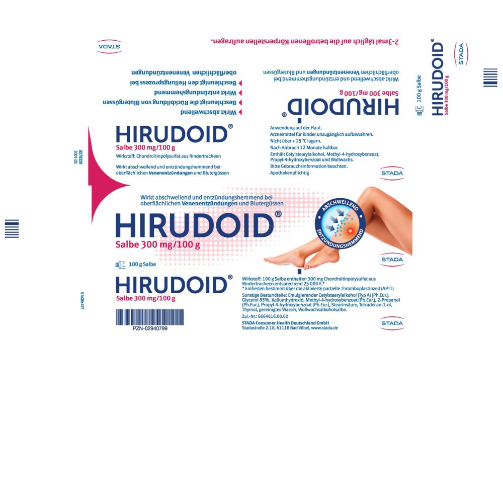 Hirudoid 300mg/100g 100 g Salbe