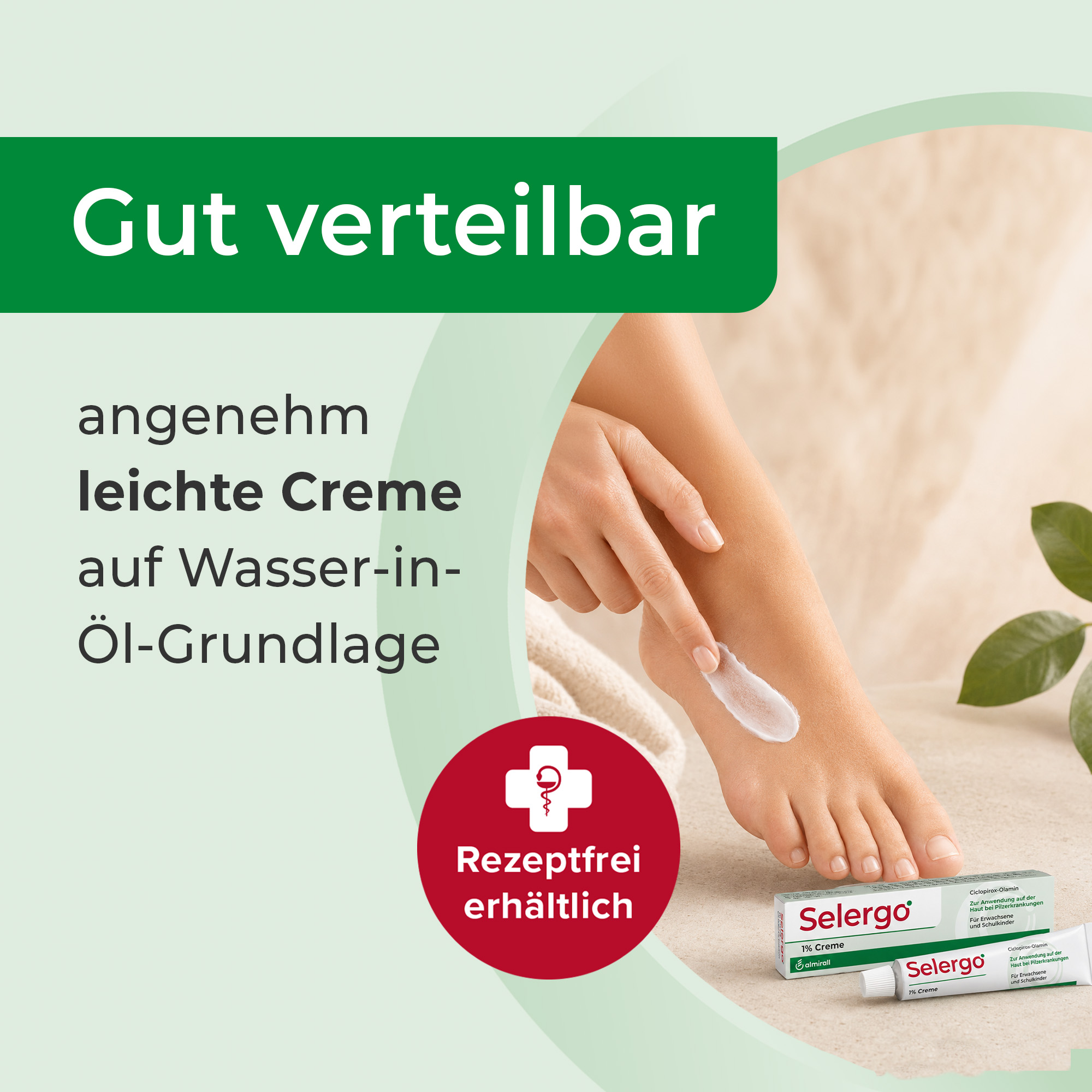 Selergo 1% Creme bei Fuß- und Hautpilz 40 g Creme