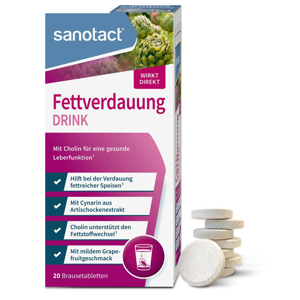 sanotact Fettverdauung DRINK 20 St Brausetabletten