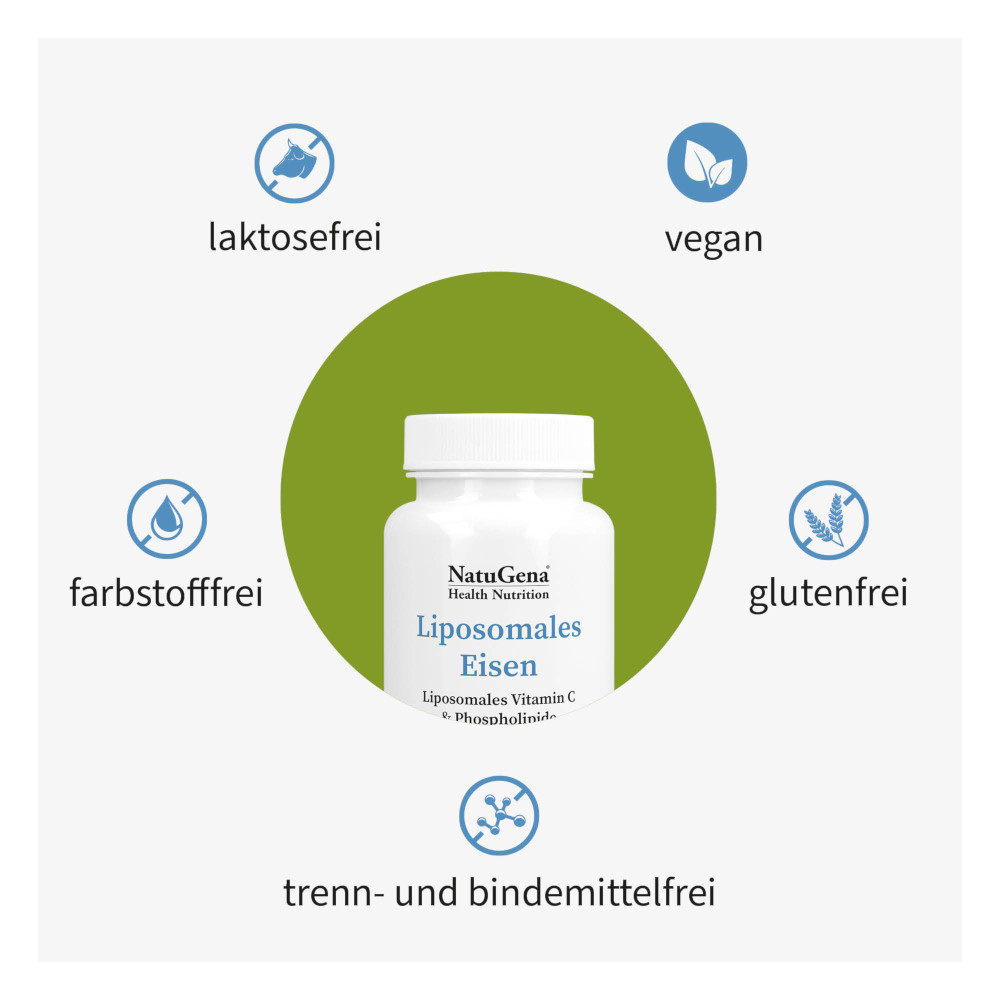 NatuGena Liposomales Eisen 60 St Kapseln