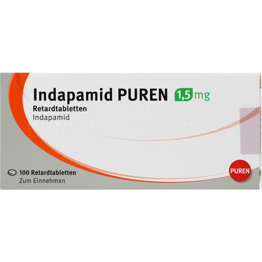 Indapamid PUREN 1,5 mg 100 St Retard-Tabletten