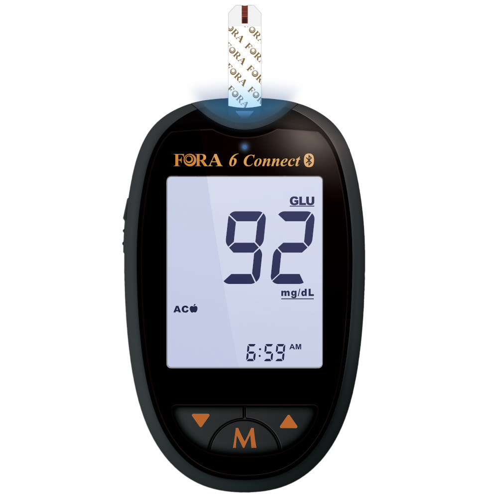 FORA 6 connect Blutzuckermessgerät mg/dl 1 St Kombipackung