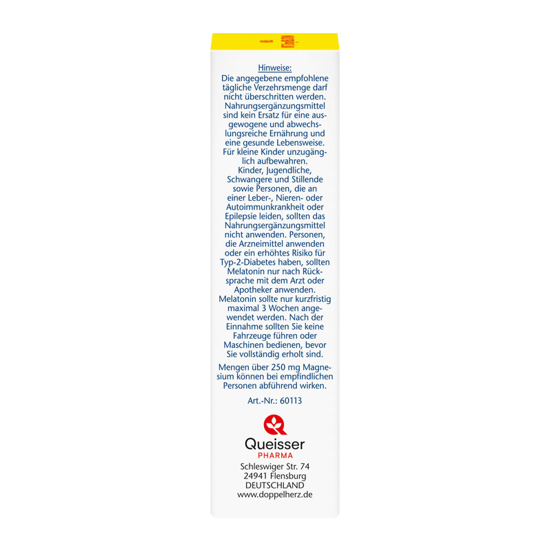 Doppelherz aktiv Melatonin + Magnesium 400 30 St Tabletten