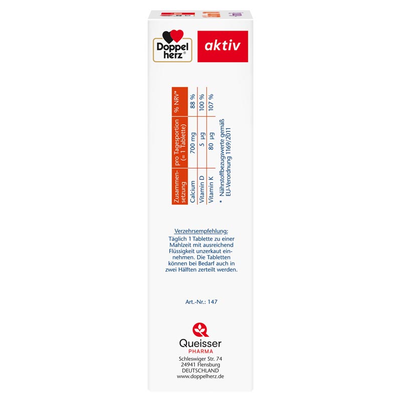 Doppelherz aktiv Calcium 700 + Vitamin D3  80 St Tabletten