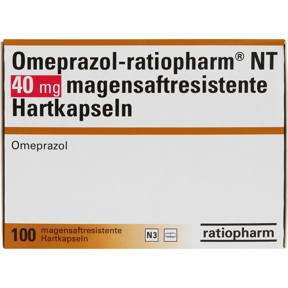 Omeprazol-ratiopharm NT 40mg 100 St Kapseln magensaftresistent