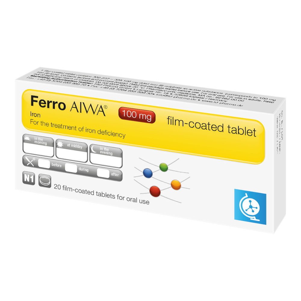 Ferro AIWA 100 mg 20 St Filmtabletten