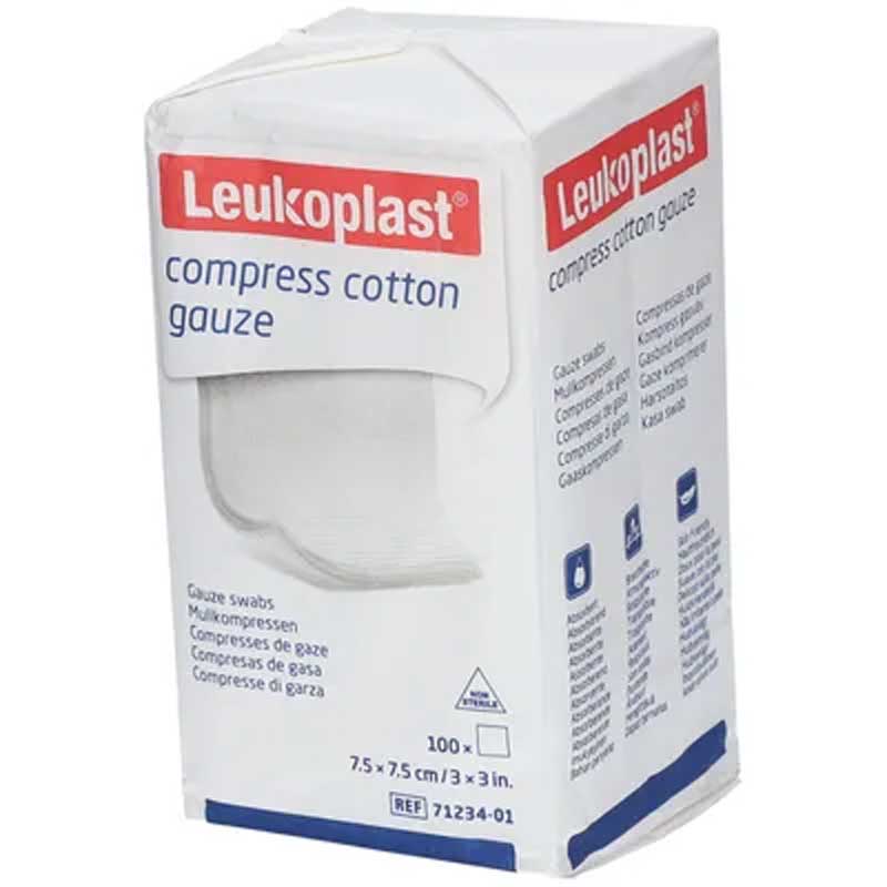 Leuloplast Kompressen 7,5x7,5cm 8-fach 100 St Kompressen