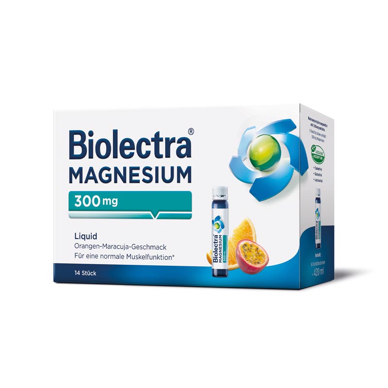 Biolectra MAGNESIUM 300mg Liquid Orange-Maracuja 14 St Liquidum