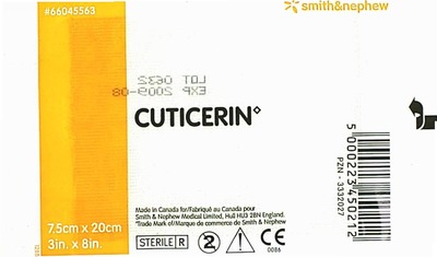 CUTICERIN 7,5x20 cm Gaze m.Salbenbeschichtung 1 St Kompressen