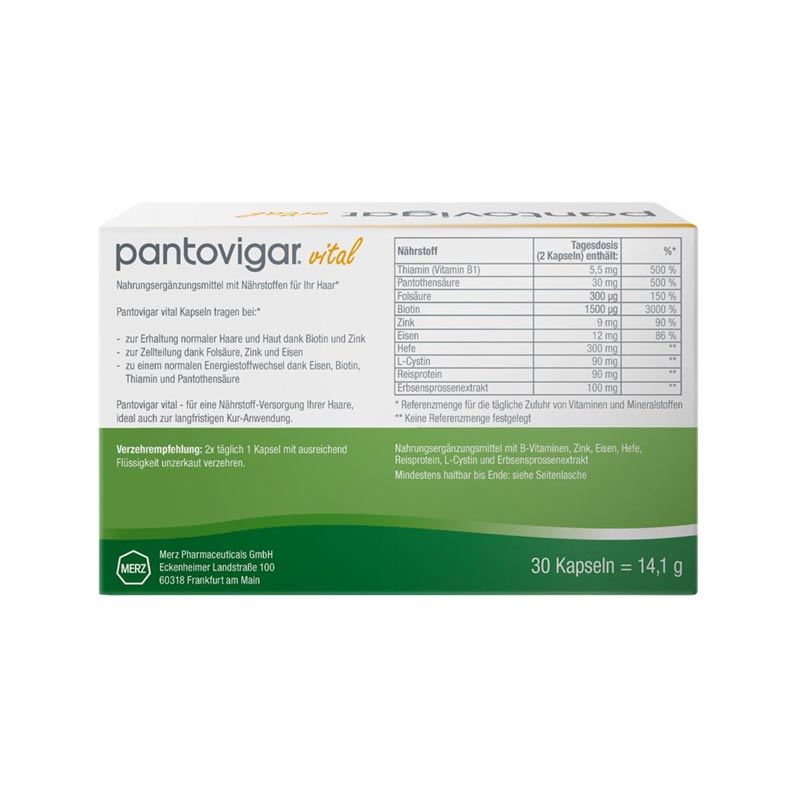 Pantovigar vital 30 St Kapseln
