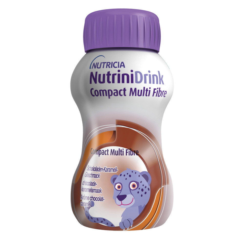NutriniDrink Compact Multi Fibre Schoko-Karamell  8X4X125 ml Flüssigkeit