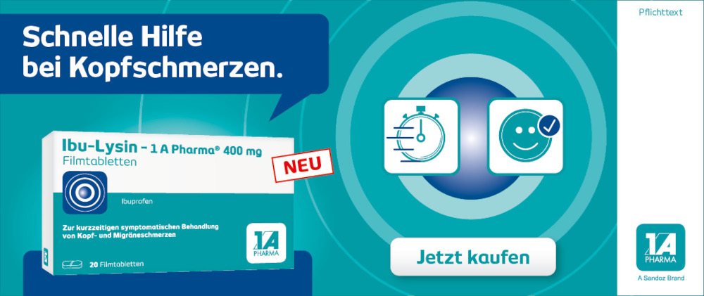 Ibu-Lysin-1 A Pharma 400mg 20 St Filmtabletten
